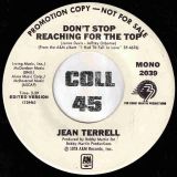 Jean Terrell – Don’t Stop Reaching For The Top STEREO b/w MONO Version – A&M DJ 7″