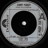 Jimmy Pursey – Lucky Man b/w Black And White Rock Reggae – Polydor UK 7″