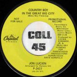 Jon Lucien – The Pied Piper b/w Country Boy In The Great Big City – Capitol DJ 7″