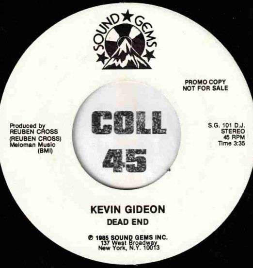 Kevin Gideon - Dead End b/w Same - Sound Gems DJ 7"