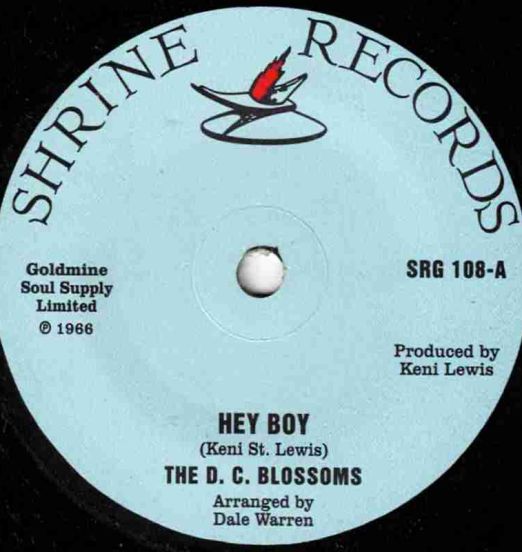 The D. C. Blossoms - Hey Boy b/w I Know About Her - Shrine UK 7"