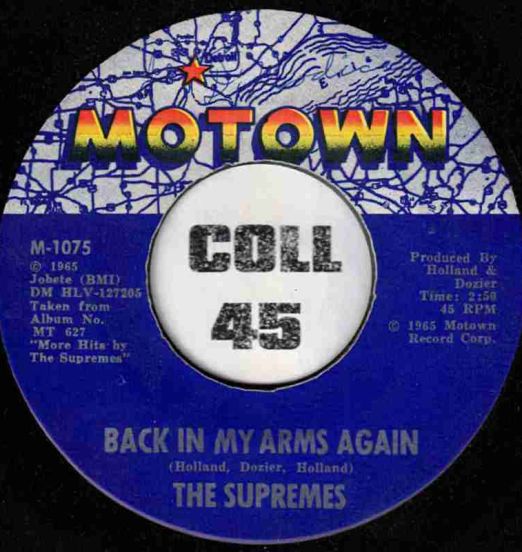 The Supremes - Back In My Arms Again b/w Whisper You Love Me Boy - Motown 7″