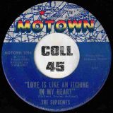 The Supremes – Love Is Like An Itching In My Heart b/w He’s All I Got – Motown 7″