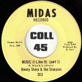 Benny Sharp & The Sharpies – Music (I Like It) (Part 1) b/w Part 2 – Midas 7″