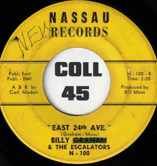 BillyGraham&TheEscalators-East24thAve-Nassau45LABELB01