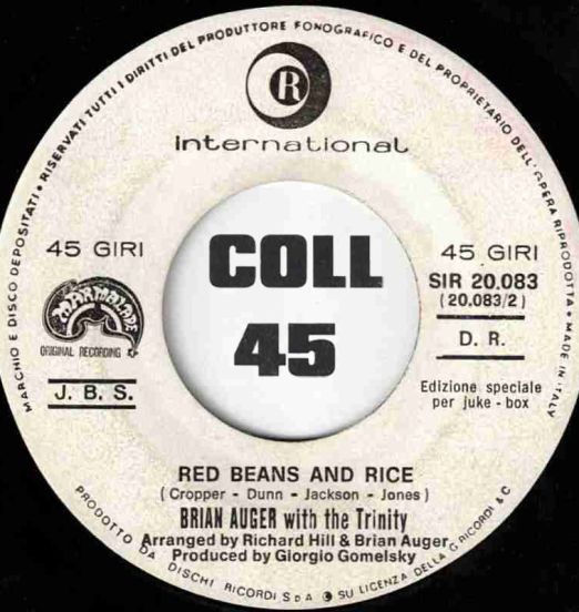 BrianAugerWithTheTrinity-RedBeansAndRice-RicordiInternationalIT45LABELB01