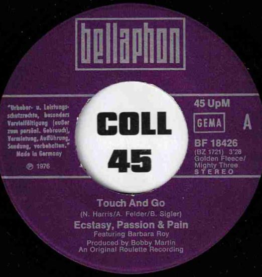EcstasyPassionPain-TouchAndGoLABELA