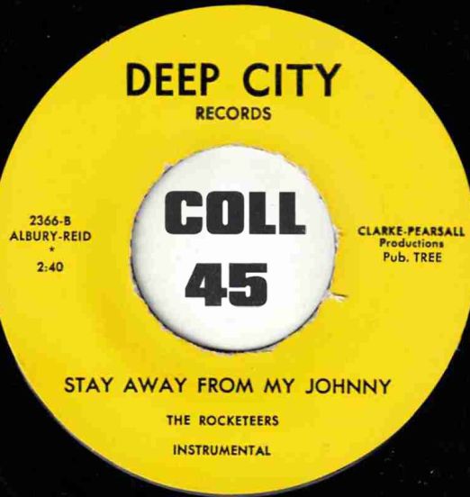 FredaGrayWithTheRocketeers-StayAwayFromMyJohnnyInstrumental-DeepCity45LABELB01