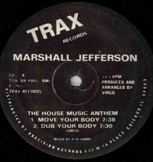 Marshall Jefferson - The House Music Anthem - Trax 12"