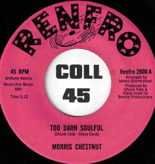 Morris Chestnut - Too Darn Soulful b/w You Don't Love Me Anymore - Renfro 7"