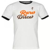 *COMING SOON!* Rare Disco White Shirt (Flock Print/2 Variations/Black Cuffs) – Record Shack Soulwear AT T-Shirt