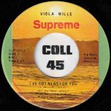 Viola Wills – I’ve Got News For You b/w Sweetback – Supreme 7″