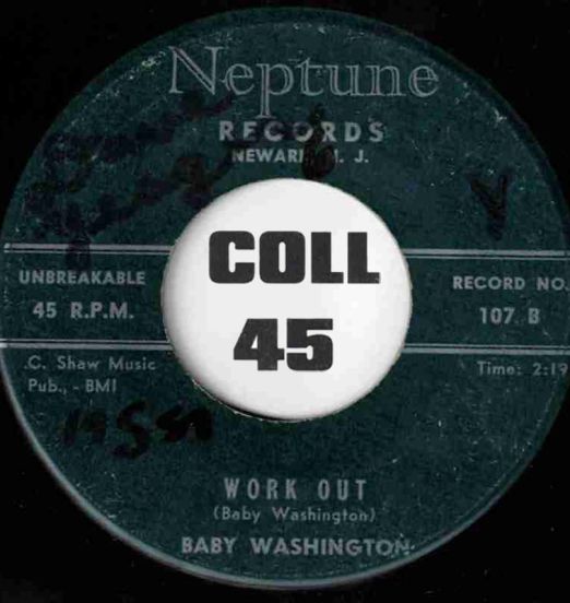Baby Washington - Work Out b/w Let's Love In The Moonlight - Neptune 7"