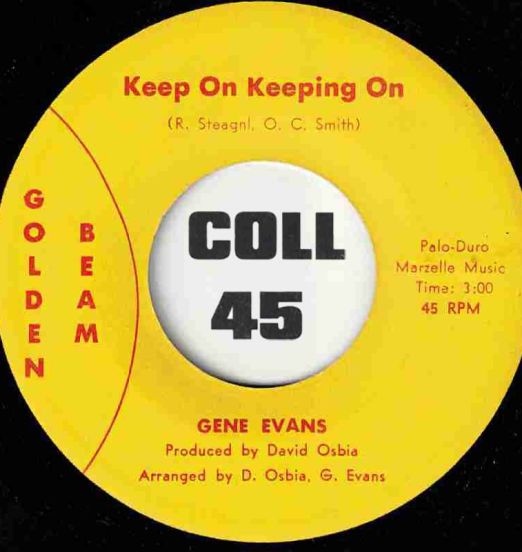 Gene Evans - Keep On Keeping On b/w I Still Love You Little Miss - Golden Beam 7"