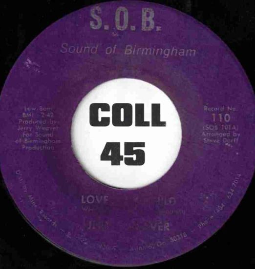 JerryWeaver-LoveSickChild-SoundOfBirmingham45LABELB01