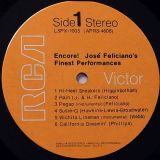 José Feliciano – Encore! José Feliciano’s Finest Performances – RCA Victor LP