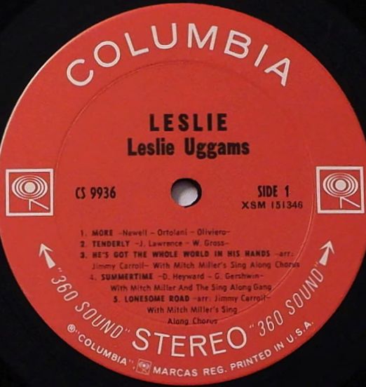 LeslieUggams-Leslie-ColumbiaLPLABELA01