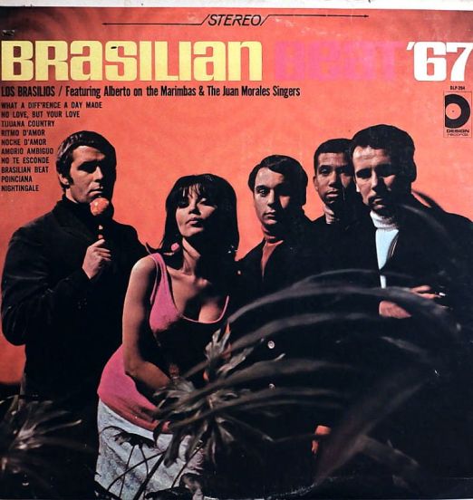 Los Brasilios And The Juan Morales Singers Featuring Alberto On The Marimbas - Brasilian Beat '67 - Design LP