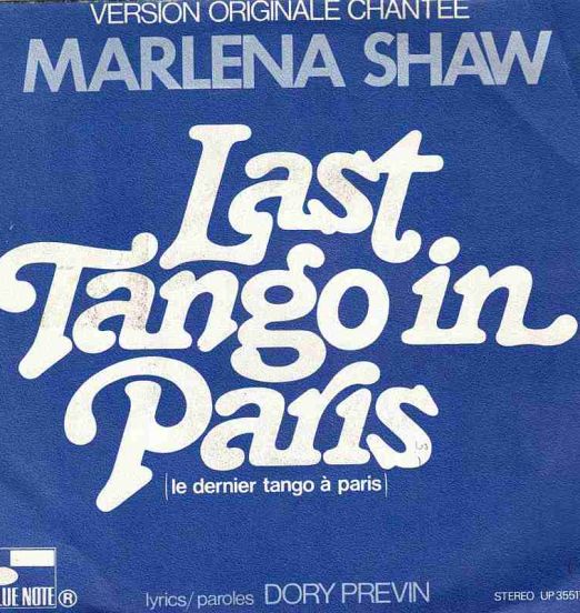 Marlena Shaw - Last Tango In Paris b/w Save The Children - Blue Note FR 7"