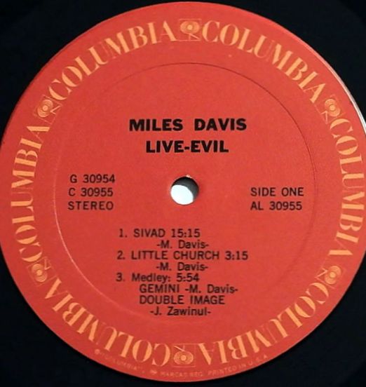MilesDavis-Live-Evil-ColumbiaLPLABELA01