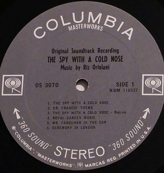 RizOrtolani-TheSpyWithAColdNose-ColumbiaLPLABELA01