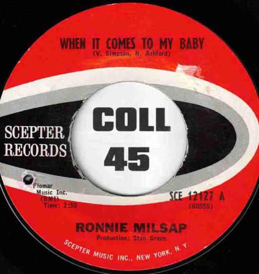 Ronnie Milsap - When It Comes To My Baby b/w A Thousand Miles From Nowhere - Scepter 7"