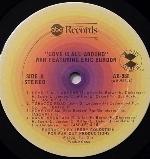 WarFeaturingEricBurdon-LoveIsAllAround-ABCLPLABELA01