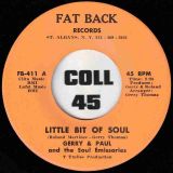 Gerry & Paul And The Soul Emissaries – Little Bit Of Soul b/w The Cat Walk – Fat Back 7″
