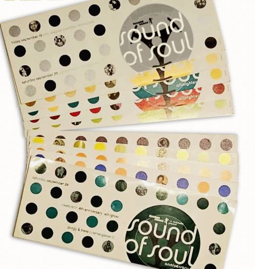 10x SOUND of SOUL All-nighter / Various Dates - Record Shack AT Sticker Set