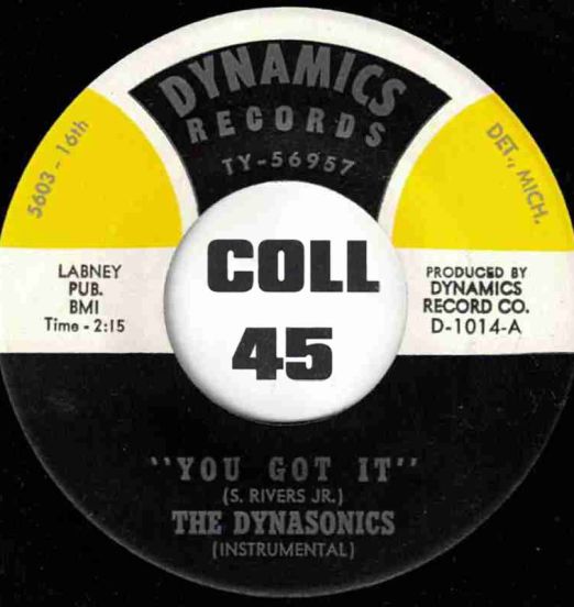 The Dynasonics - You Got It b/w Soul Bug - Dynamics 7"
